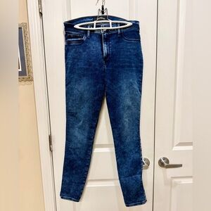 Express Dark Blue Women's Skinny Jeans